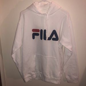 White FILA hoodie